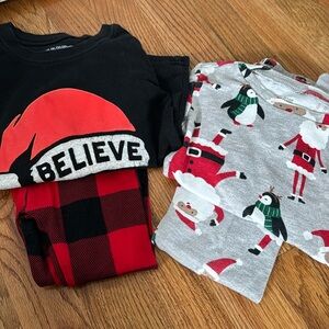 4T Christmas PJs (Old Navy & Carters) lightly used